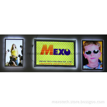 Indoor Wall Mounted Acrylic Poster Holder LED Poster Frame